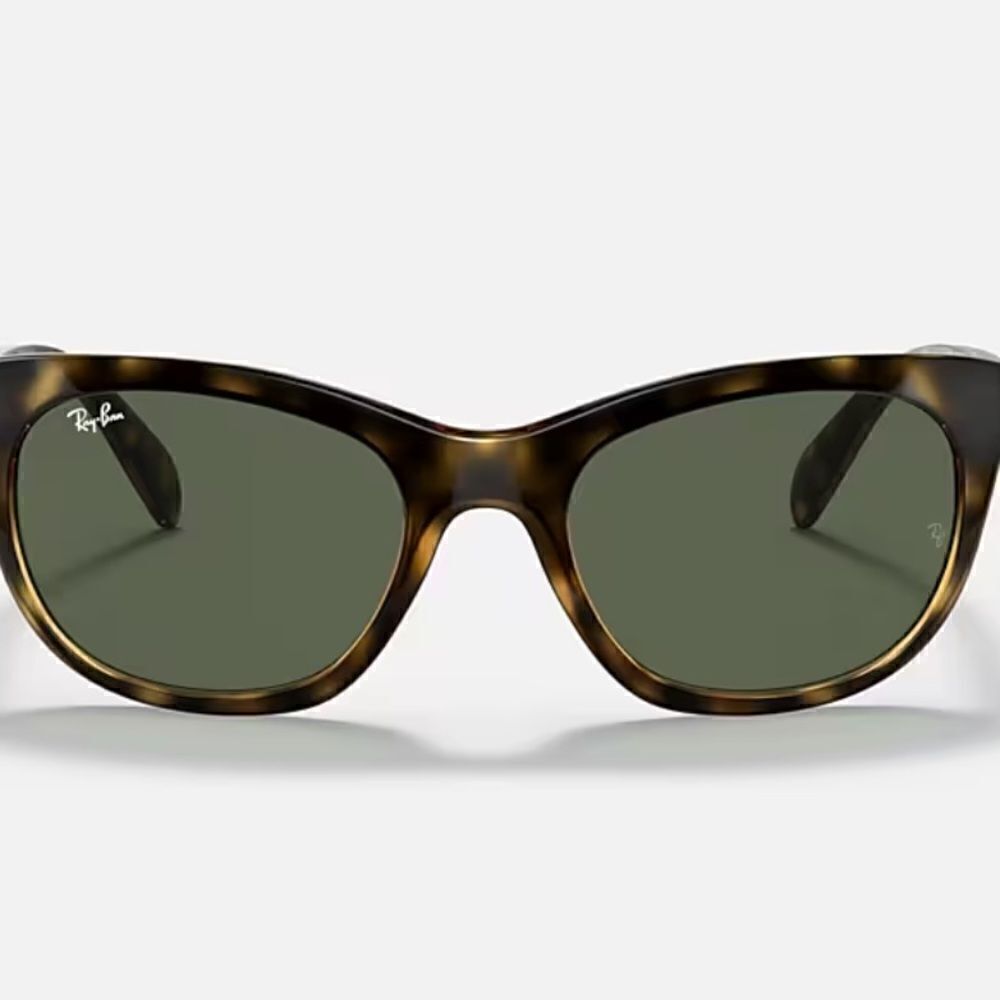 Ray-Ban RB4216 Women's Sunglasses 601/11 Polished Havana LENSES Green NWT $229